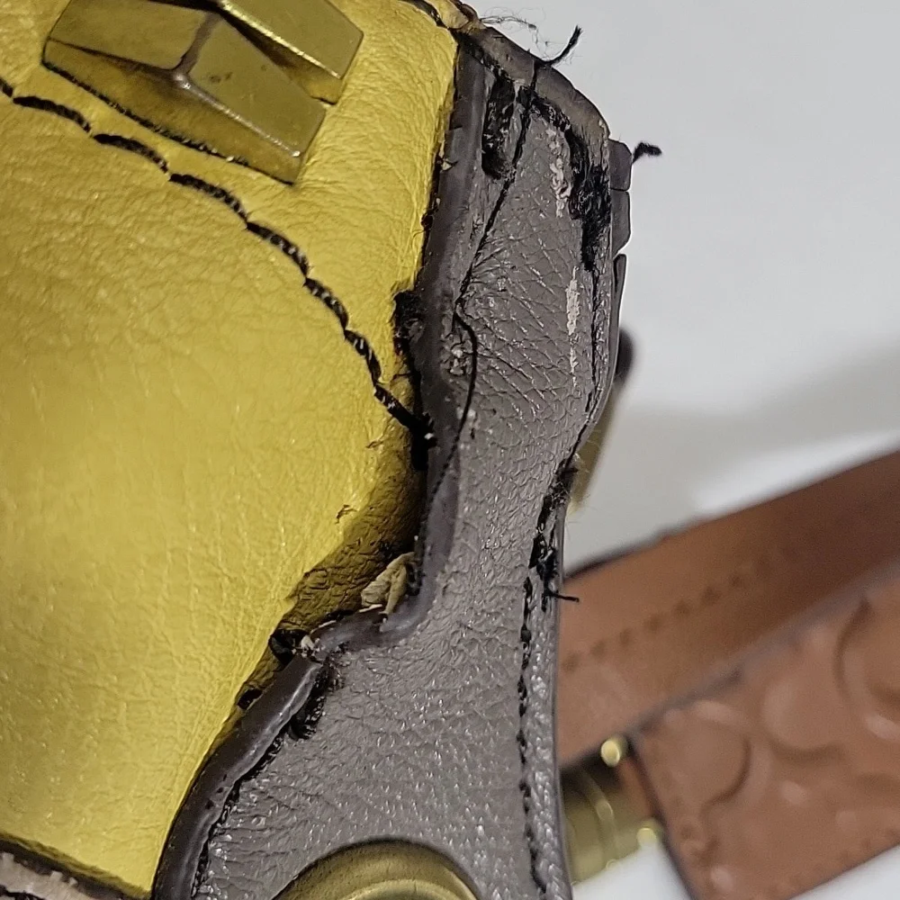OrYANY Yellow and Tan Leather Bag - Picture 11 of 16